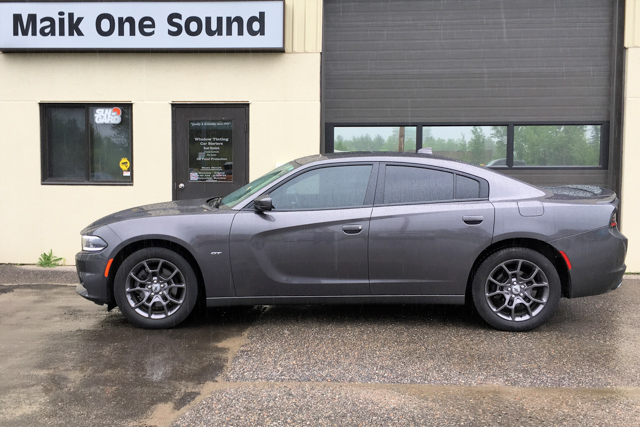 2019 Dodge Charger with professional window tint in North Bay